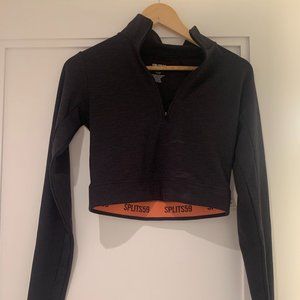 Splits59 Crop Pullover | NWT | Black | Size Small